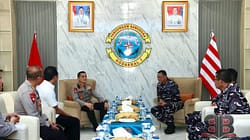 Kapolda Sumut Sambangi Kodaeral I Belawan, Kolaborasi Jaga Kondusifitas Wilayah